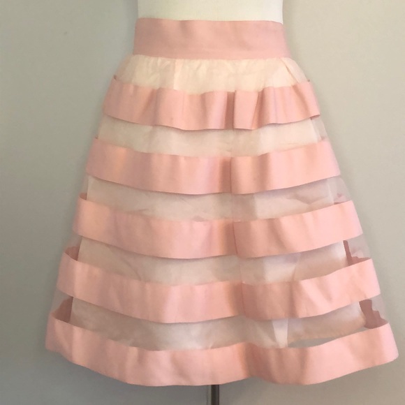 ASOS Dresses & Skirts - ASOS Pink A-Line Tulle & Satin Skirt size 6